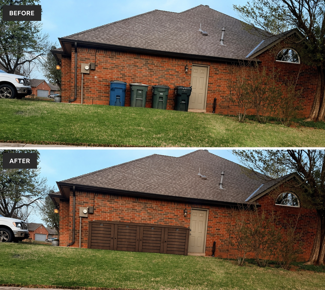 Before and after transformation 1